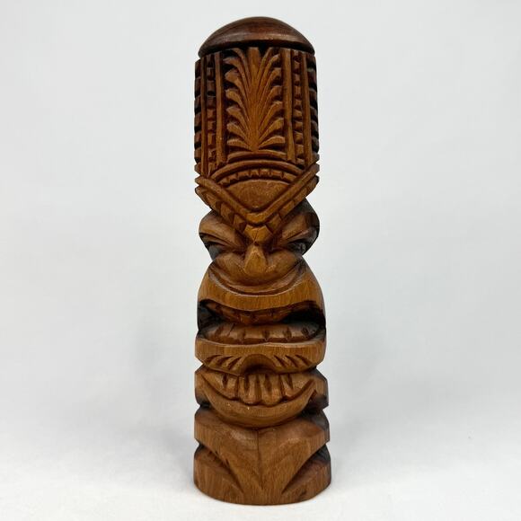 Vintage S. Fuko Hand Carved Wooden Tiki - Picture 1 of 6